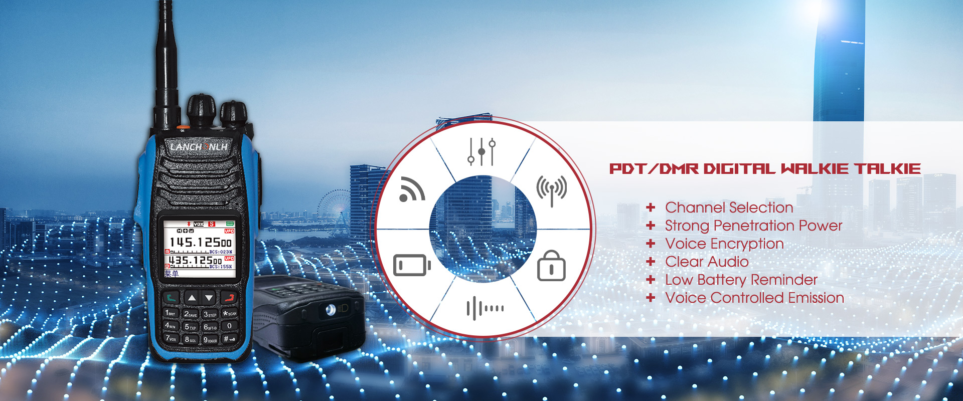 De-kalidad na PDT/DMR Digital Walkie Talkie